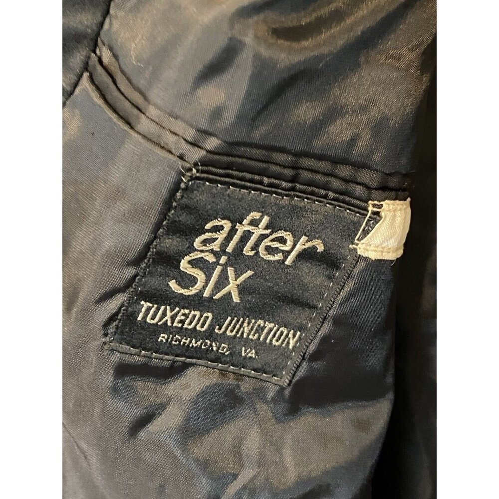 After Six Black Tuxedo Jacket Men's 40 Extra Long Single Breasted 1 Button - Picture 4 of 9